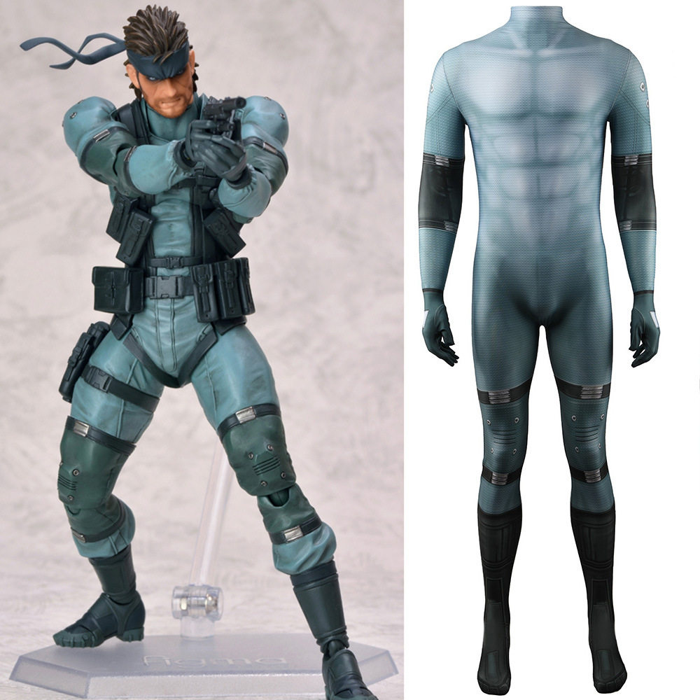 游戏MetalGear合金装备实心蛇cosplay服装动漫cos服装外贸服装