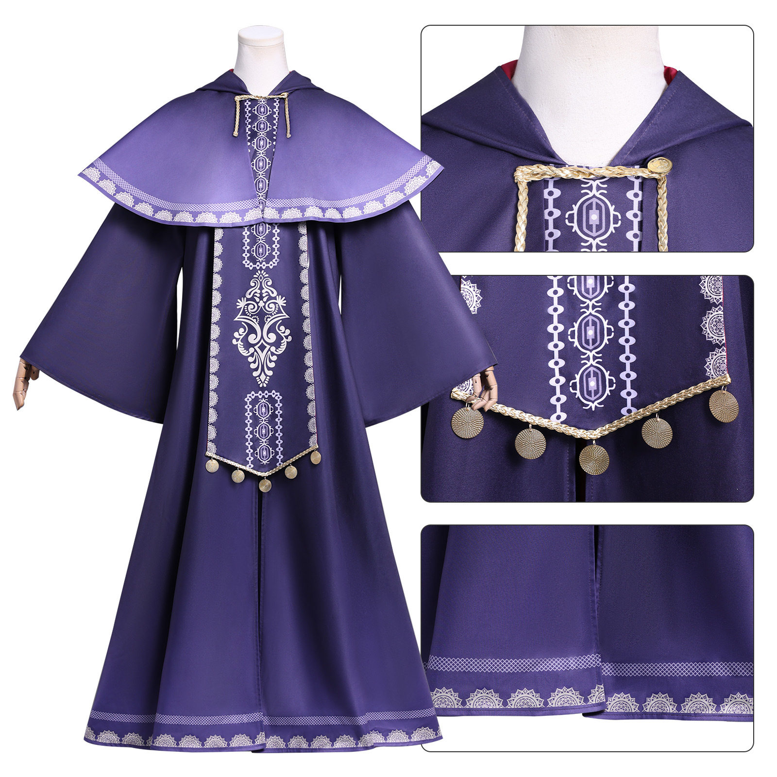 沉默魔女的秘密cos服莫妮卡人设图魔法袍cosplay服装二次元动漫