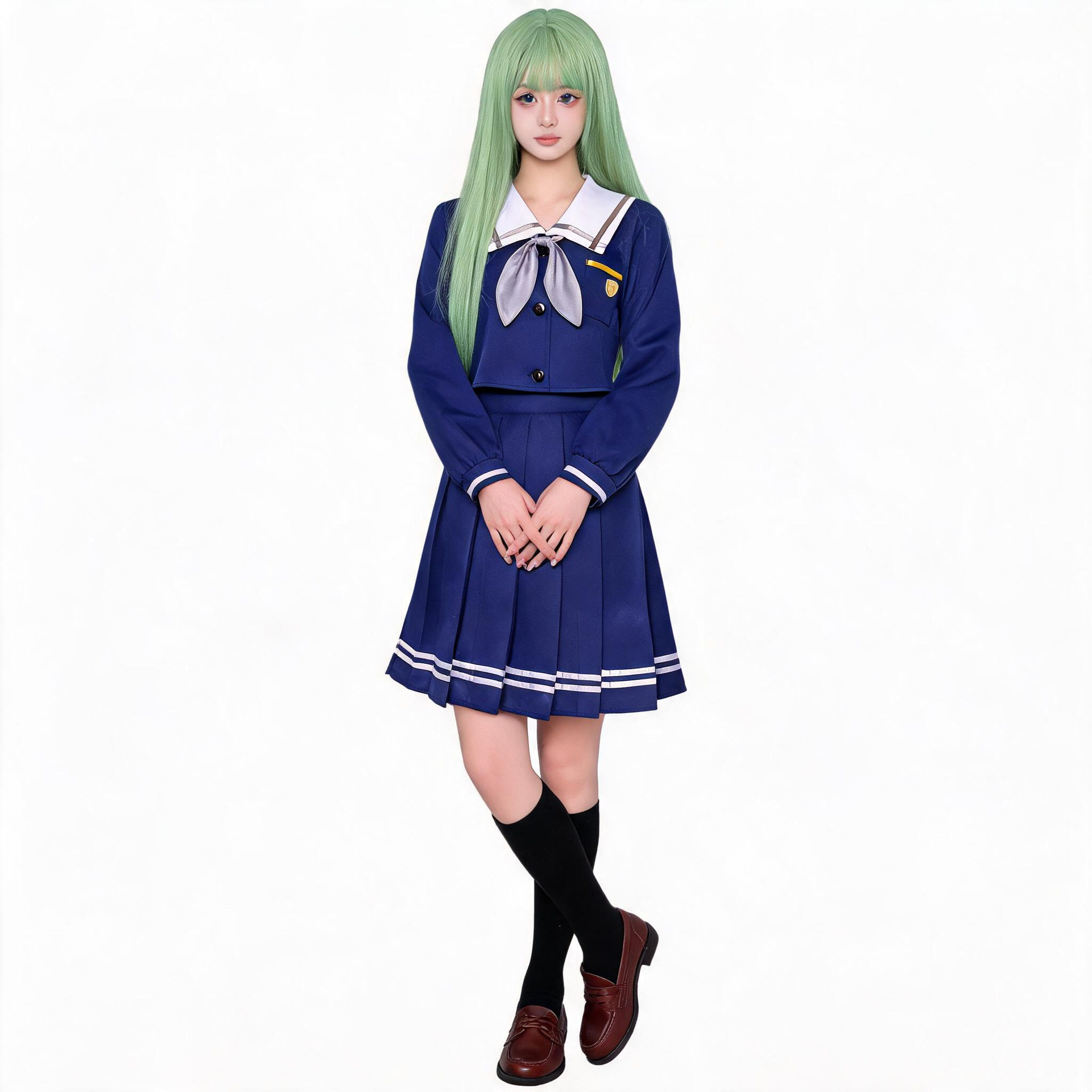BanGDreamcos服若叶睦cosplay月之森校服AveMujica动漫同款cos服图片
