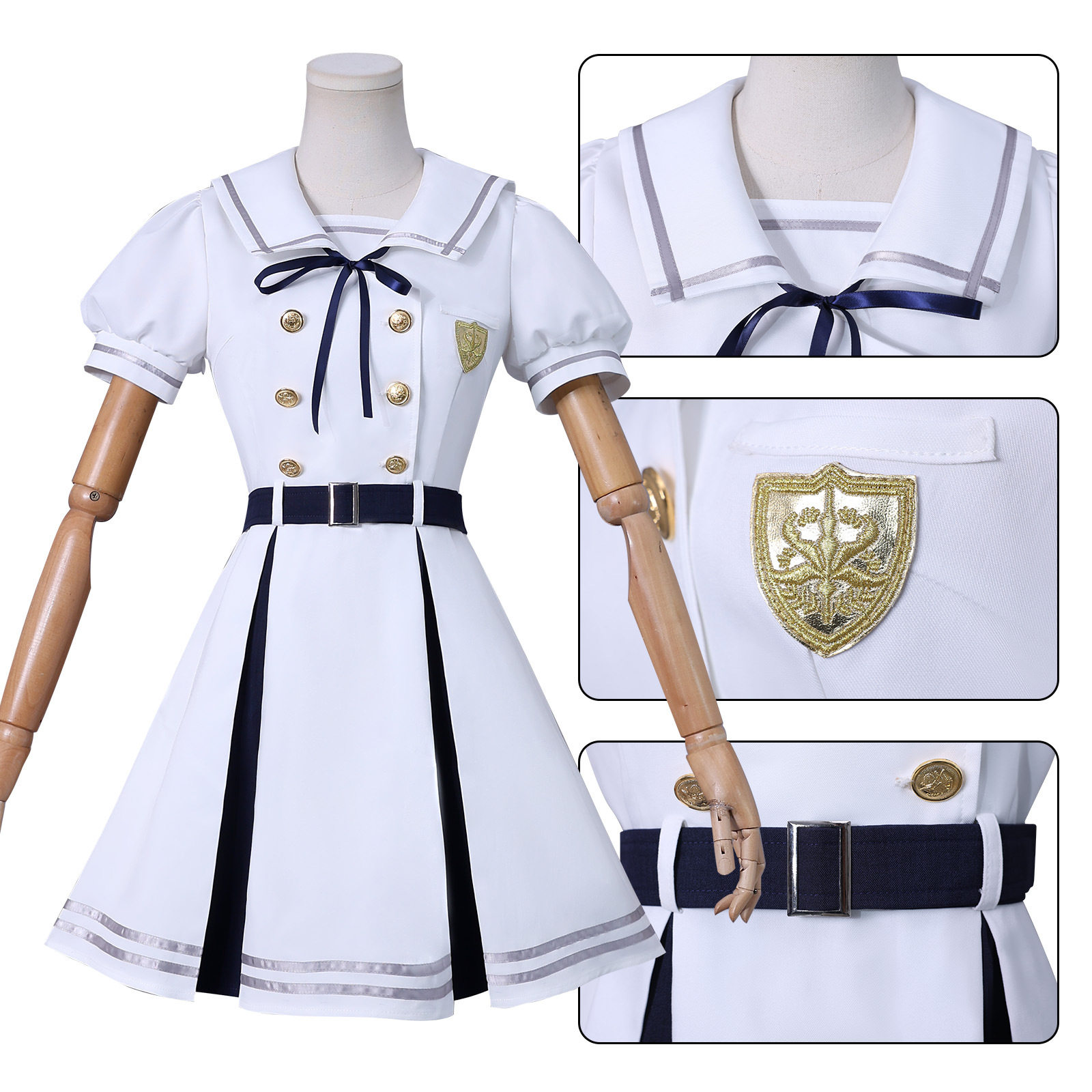 BanGDream颂乐人偶cos服月之森夏季校服cosplay服装角色扮演C服图片