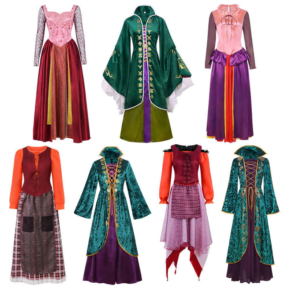 女巫也疯狂cos服威尼弗雷德连衣裙万圣节cosplay中世纪舞台表演服