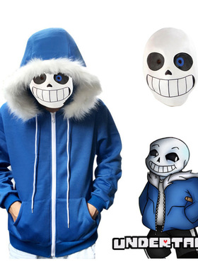 万圣节服装cosplay Undertale传说之下sans骷髅cos服卫衣面具