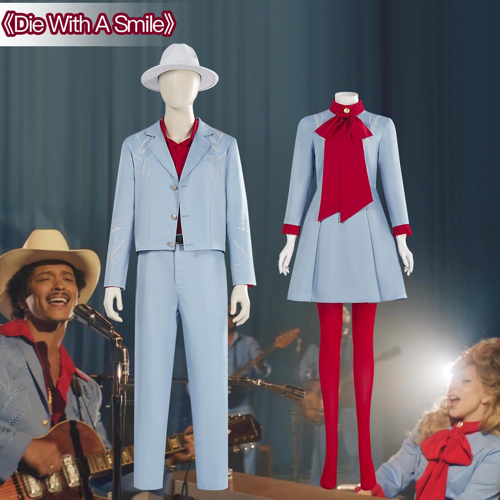 Die With a Smile cos服Lady Gaga火星哥单曲舞台表演服cospaly服