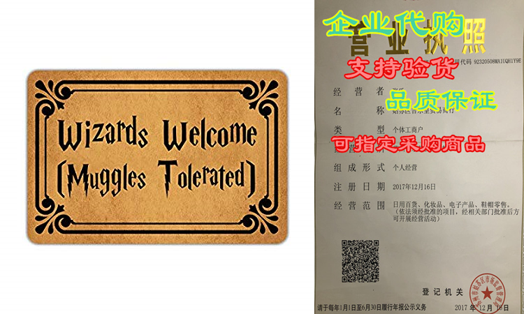 Front Door Mat Muikoo Welcome Mat Wizards Welcome Muggles To