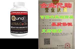 Qunol Ultra CoQ10 100mg， 3x Better Absorption， Patented W