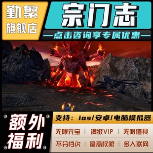 宗门志 手游无限GM后台道具内部号折扣礼包免费版安卓苹果鸿蒙