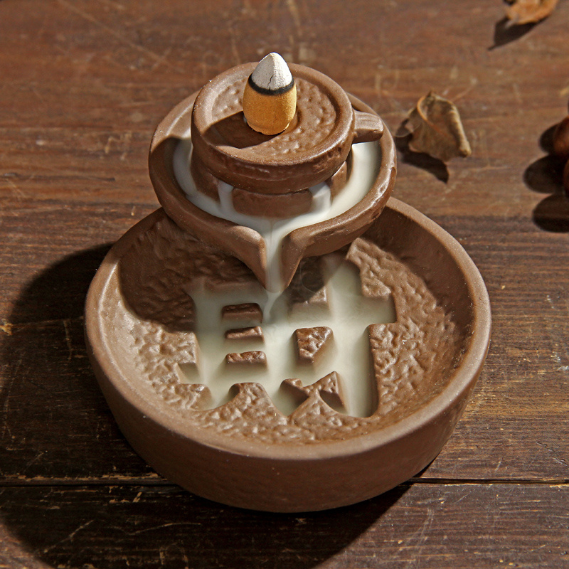 Ceramic New Bedroom originality Home Furnishing Decoration Cinnabar Backflow Incense burner indoor Financial resources Rolling incensoryin the Home accessories , Vaporizer  category - from Buy2taobao.com to provide professional Taobao agent buy service