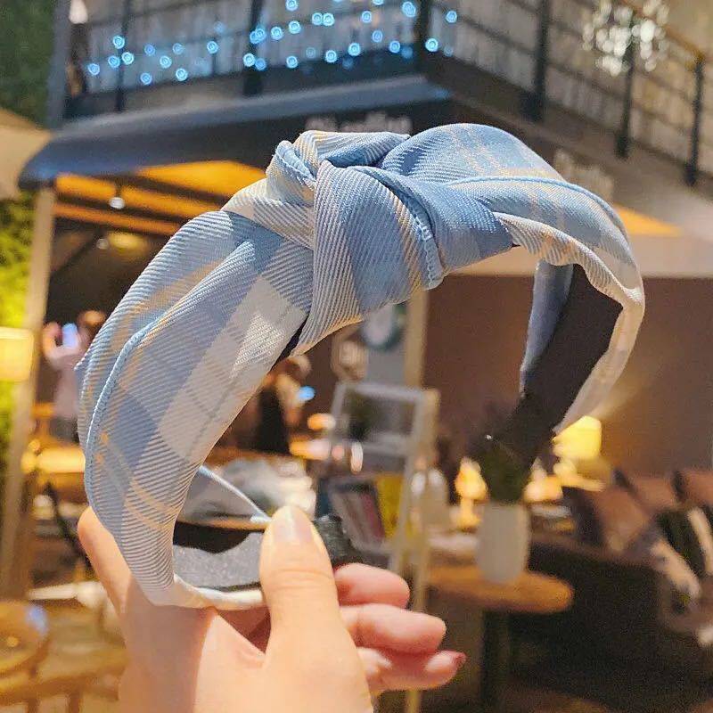 带齿防滑发箍打结条纹发卡韩版洗脸用发饰百搭网红发带压法不掉