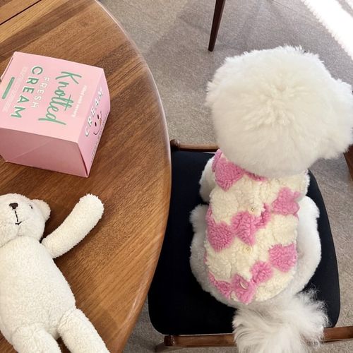 秋季新款狗狗保暖背心泰迪小狗狗衣服防寒比熊博美猫猫咪马甲