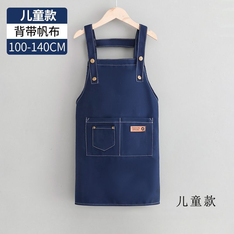 儿童围裙无袖罩衣帆布防