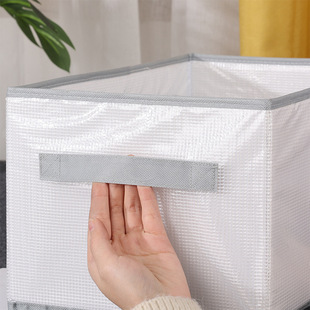 分格收纳盒八格衣物分类收纳换季衣柜储物整理抽屉把手收纳筐