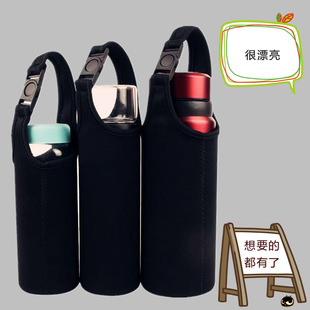 通用卡扣杯套保护套隔热防摔水杯套子玻璃杯水壶手提大号保温杯套