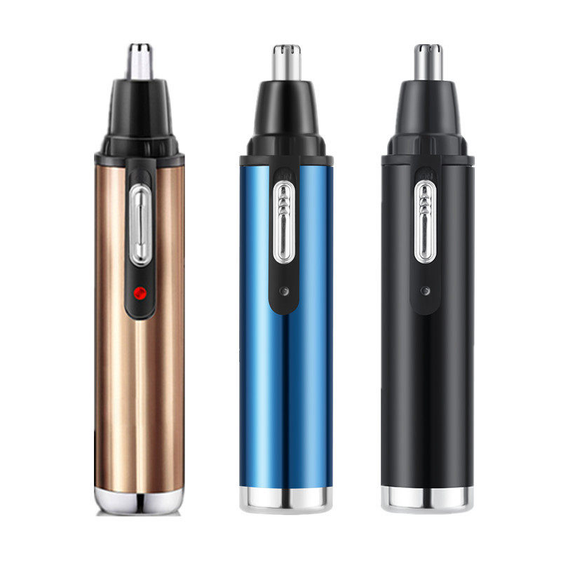 新品男士全自动电动鼻毛修剪器鼻毛修剪器充电水洗金色天蓝色