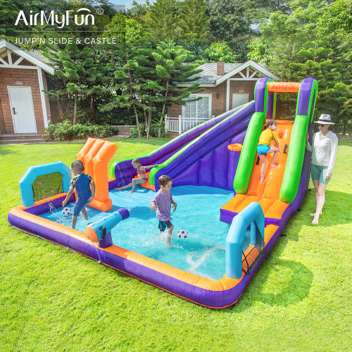 AirMyFun喷水充气城堡带娃神器