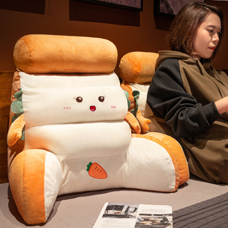 速发床头软包大靠背榻榻2靠垫床靠宿舍靠头腰枕床上护腰枕枕20米2