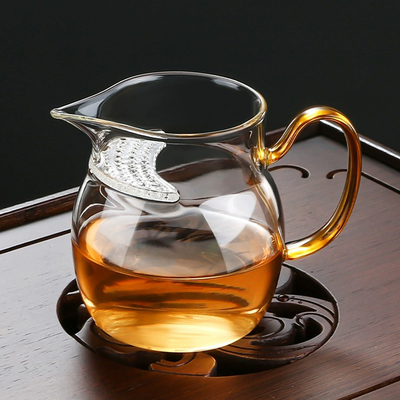 玻璃月牙公道杯茶漏一体绿茶泡茶杯过滤茶具高档大容量加厚分茶器