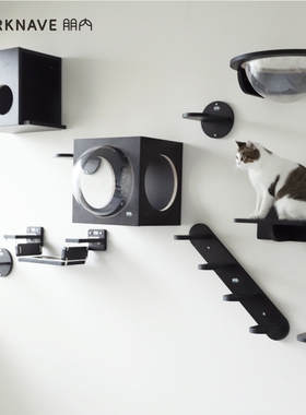 PurrKnave壁挂太空舱猫爬架墙壁式跳台猫爬墙不占地客厅阳台猫墙