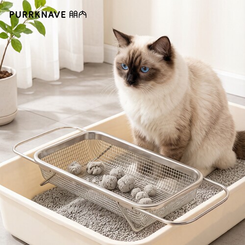 PurrKnave朋内猫砂盆过滤网格猫砂过滤筛网猫砂漏网猫咪铲屎神器