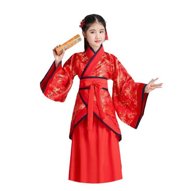 六一儿童古装唐装女童古装仙女装表演服古代公主古筝汉服贵妃服装