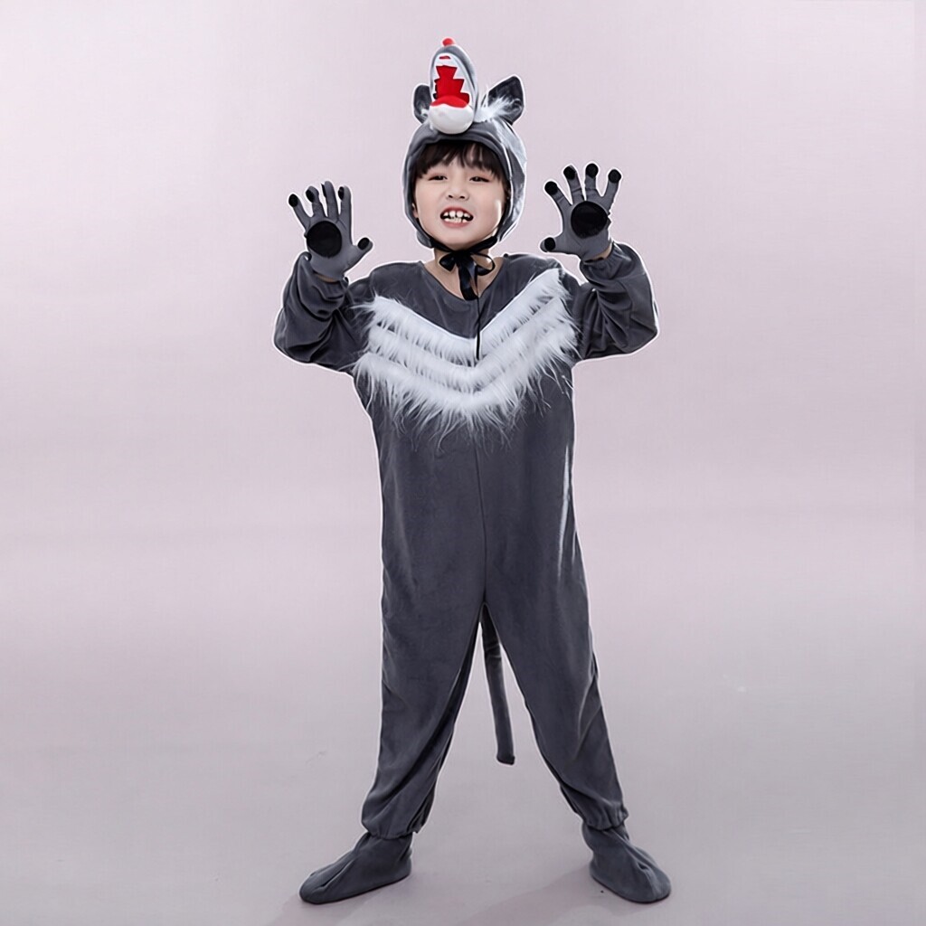 儿童狼来了演出服幼儿园表演服动物衣服舞蹈舞台剧古装话剧元旦