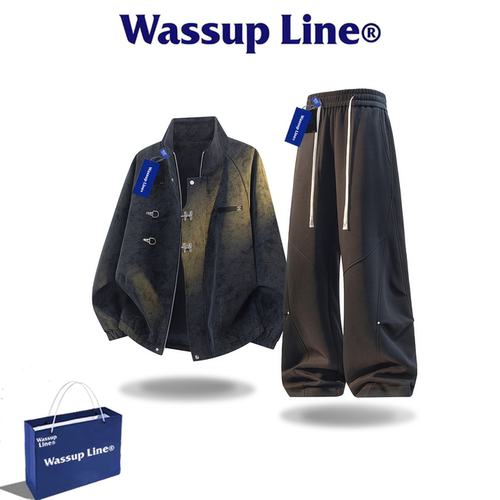 WASSUPLINE潮牌秋季男款两件套
