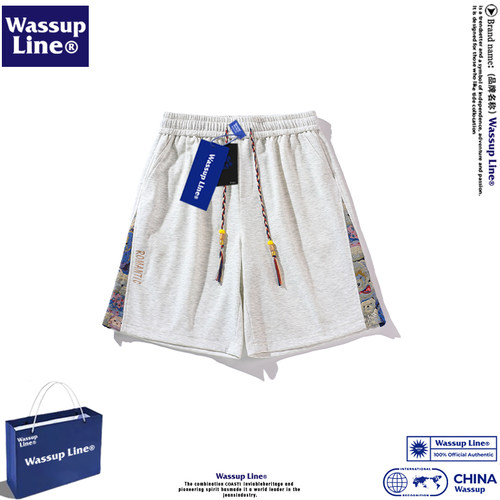 WASSUPLine五分裤潮宽松短裤