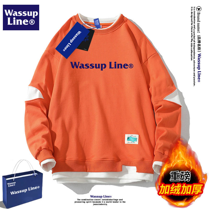 WASSUPLine国潮宽松卫衣