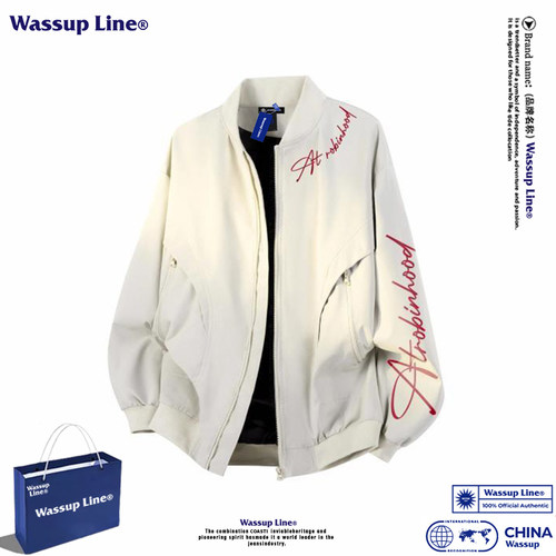 WASSUPLINE美式印花飞行员夹克