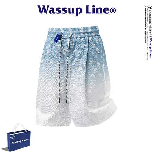 WASSUPLine潮牌时尚五分裤男