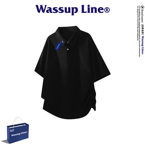WASSUPLine潮牌时尚短袖T恤男