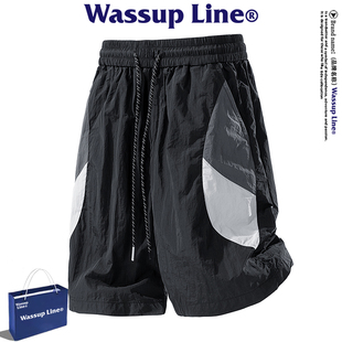 短裤 WASSUP 宽松百搭机能休闲工装 男夏季 Line潮牌山系户外五分裤