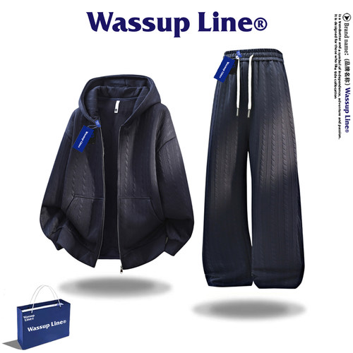 WASSUPLINE男春季运动套装