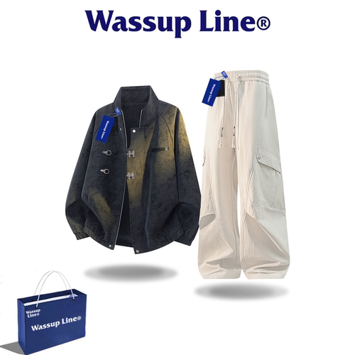 WASSUPLine潮牌时尚男秋冬套装