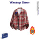 宽松开衫 WASSUP 加绒翻领外套 男春季 时尚 Line潮牌格子长袖 衬衫