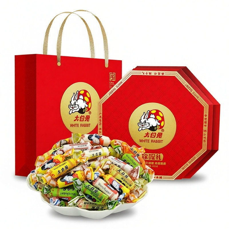 大白兔锦鲤礼九宫阙600g九种口味休闲零食糖果礼物分享过节日送礼