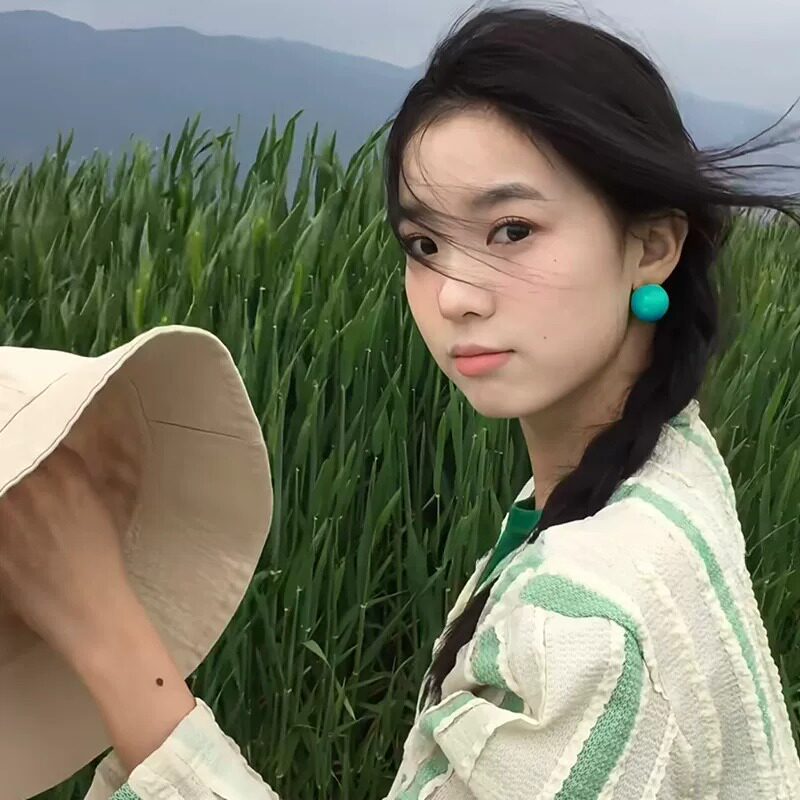 忽而春风 多巴胺彩色树脂圆球耳钉女适合春天的2026超火耳环耳饰