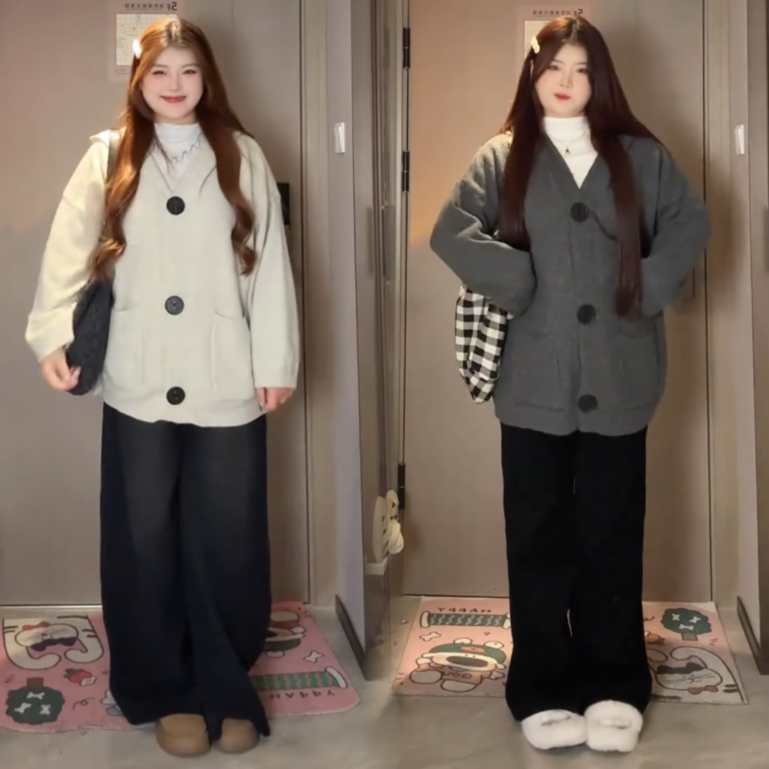 大码女装慵懒风连帽单排扣毛衣开衫女秋装新款韩版宽松针织衫外套,女装/女士精品,大码内搭,淘宝优惠券,粉丝福利购,淘宝优惠卷