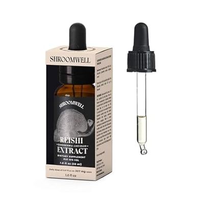 Reishi Mushroom Extract Liquid - Double Extracted Reishi