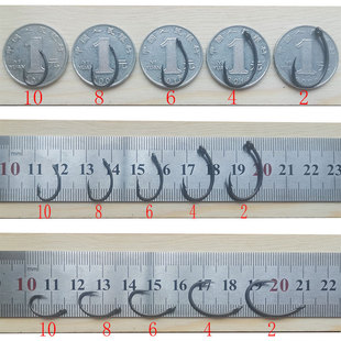 弯背钩长柄散装鱼钩欧洲钓组鲤鱼钩驼背钩特氟龙管付飞钓裸钩