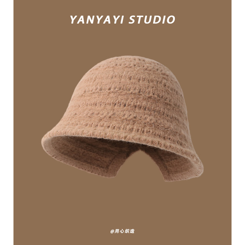 出韩国羊毛后开叉渔夫帽子女秋冬时尚毛线针织帽可折叠显脸小盆帽,服饰配件/皮带/帽子/围巾,帽子,淘宝优惠券,粉丝福利购,淘宝优惠卷