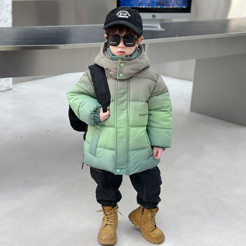男童羽绒棉衣冬装2025新款儿童冬季痞帅洋气宝宝男孩加厚棉服棉袄