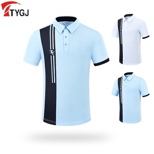 透气polo衫 TTYGJ高尔夫男士 运动上衣翻领时尚 短袖 T恤golf男装