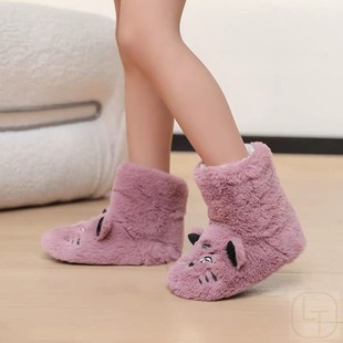 暖脚宝冬天暖脚神器床上热脚儿童室内袜加绒加厚防滑隔凉地板袜鞋