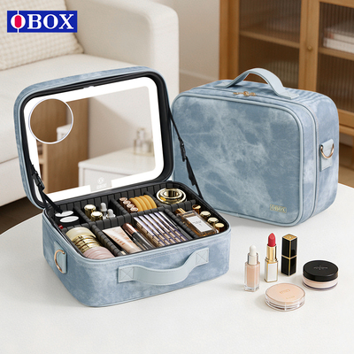 OBOX高端专业带镜化妆包