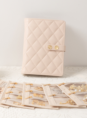 旅游出行专用首饰收纳册珠宝首饰项链戒指耳钉耳环旅行便携手链包