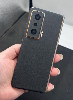 适用于荣耀MagicVs3黑色磨砂改色边框全包后膜magicvs2中轴铰链镜头后背膜遮瑕改色潮流背膜全机防划痕保护膜