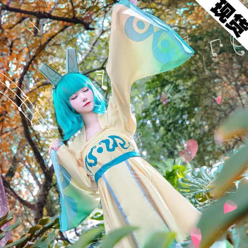 现货蔡文姬原皮天籁弦音连衣裙cosplay服装儿童可爱套装