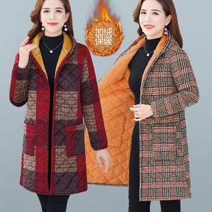 棉服棉衣加绒围裙加厚罩衣花棉袄外套 加大码 四川省省服女装 秋冬季