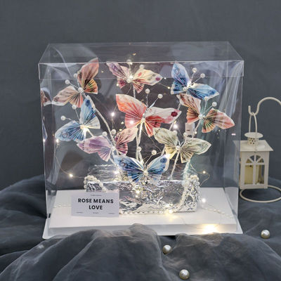 手工diy蝴蝶花束礼盒包装材料创意礼盒情人节520生日礼物送女朋友