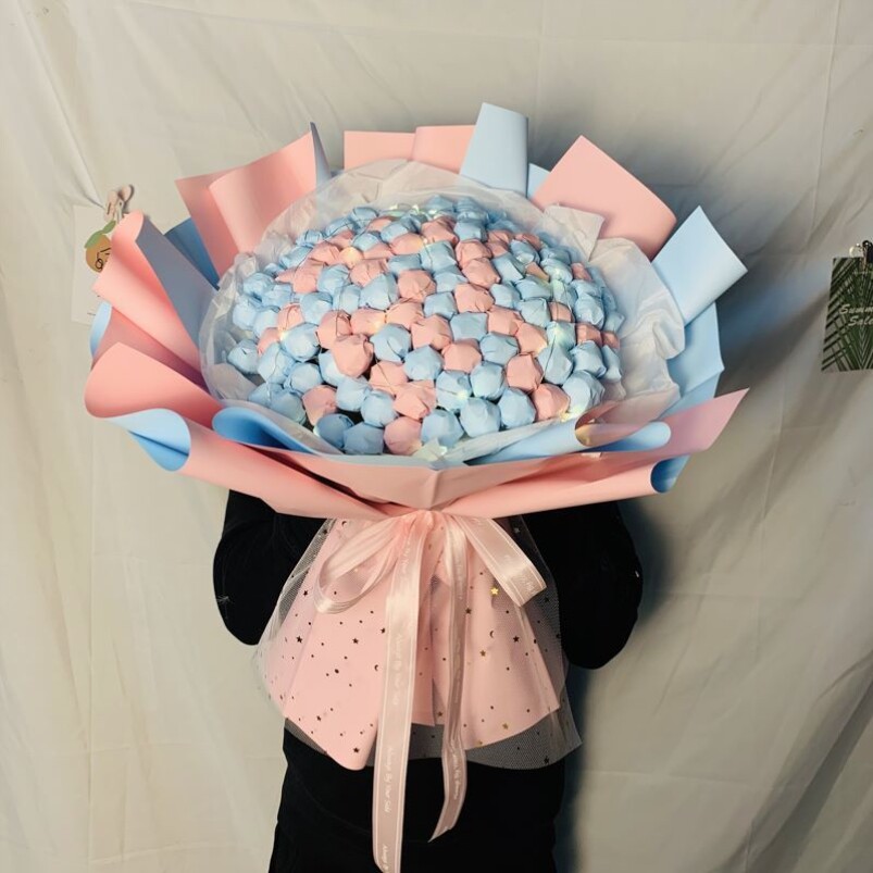 六一网红创意diy儿童零食棒棒糖果花束手工包装纸材料包生日礼物